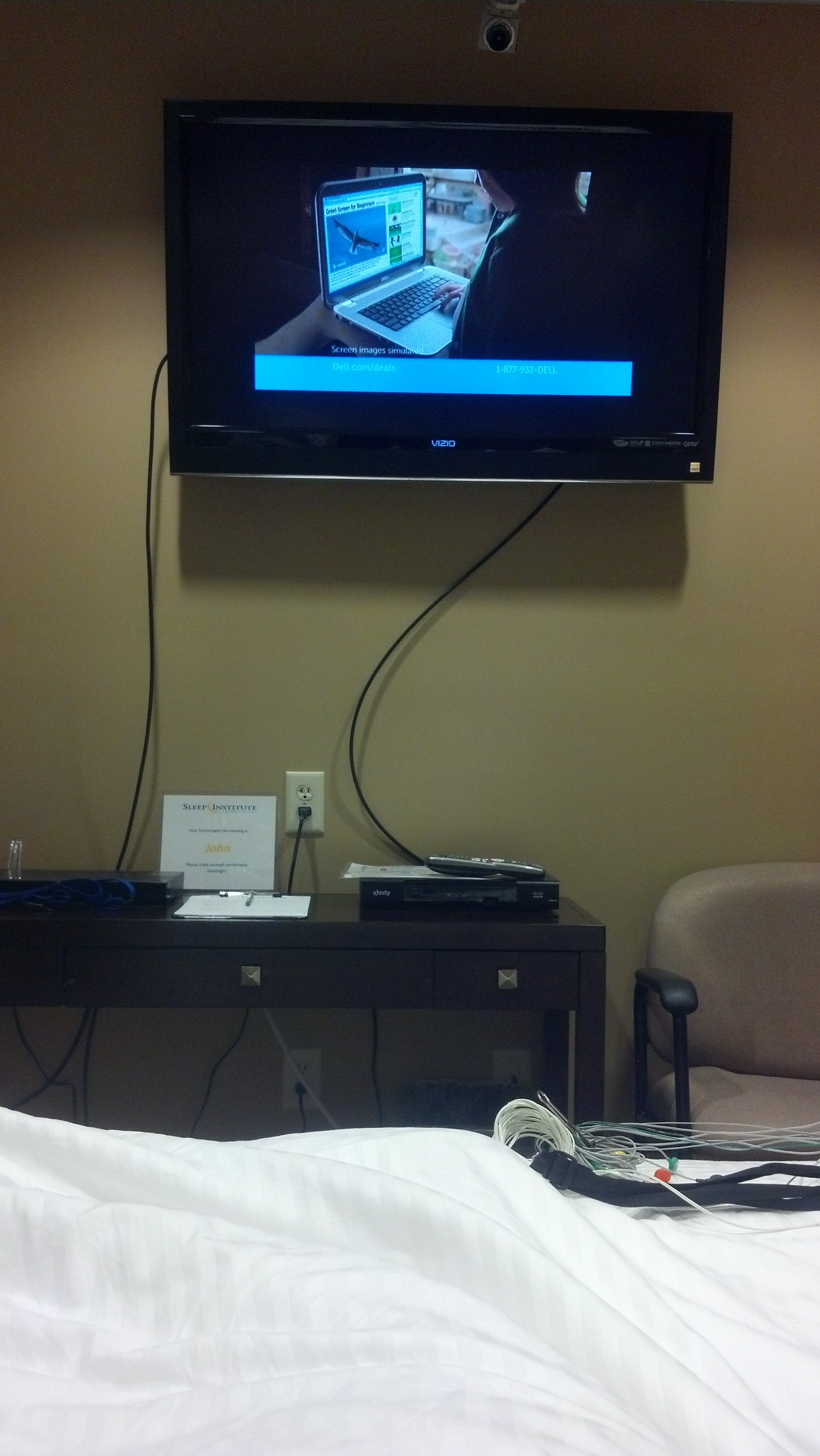 hospital room tv