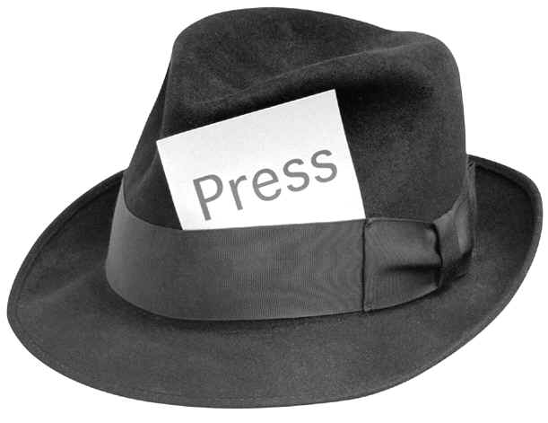 Hat with Press tag