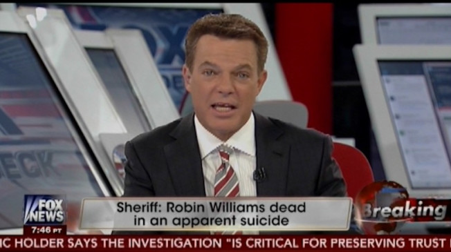 screen shot of Fox News anchor Shepard Smith