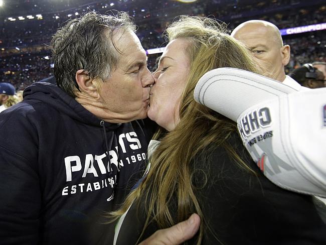 Bill Belichick Kisses Daughter After Winning Super Bowl